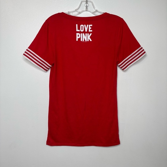 Victoria’s Secret PINK Philadelphia Phillies V-Neck Tee Women’s Medium‎ Red - Picture 6 of 7
